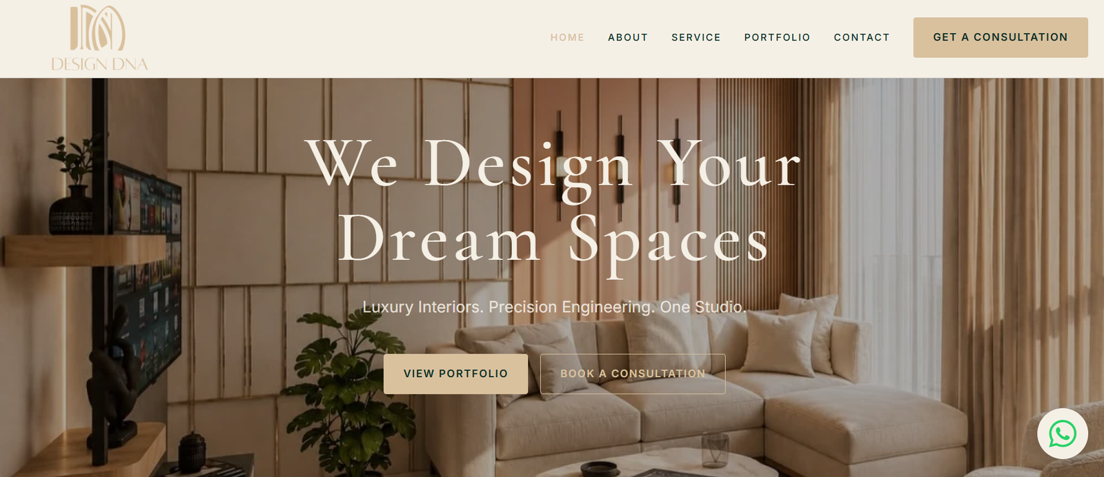 Design DNA Studio website preview