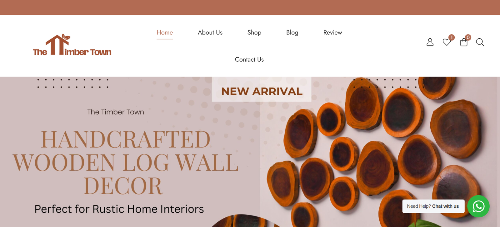 The Timber Town website preview